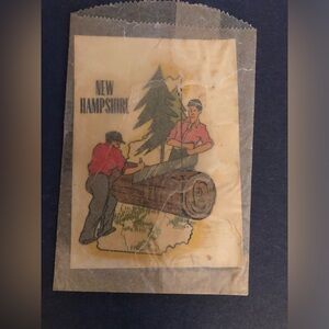 8985 Vintage New Hampshire "The Granite State" State Auto Luggage Decal